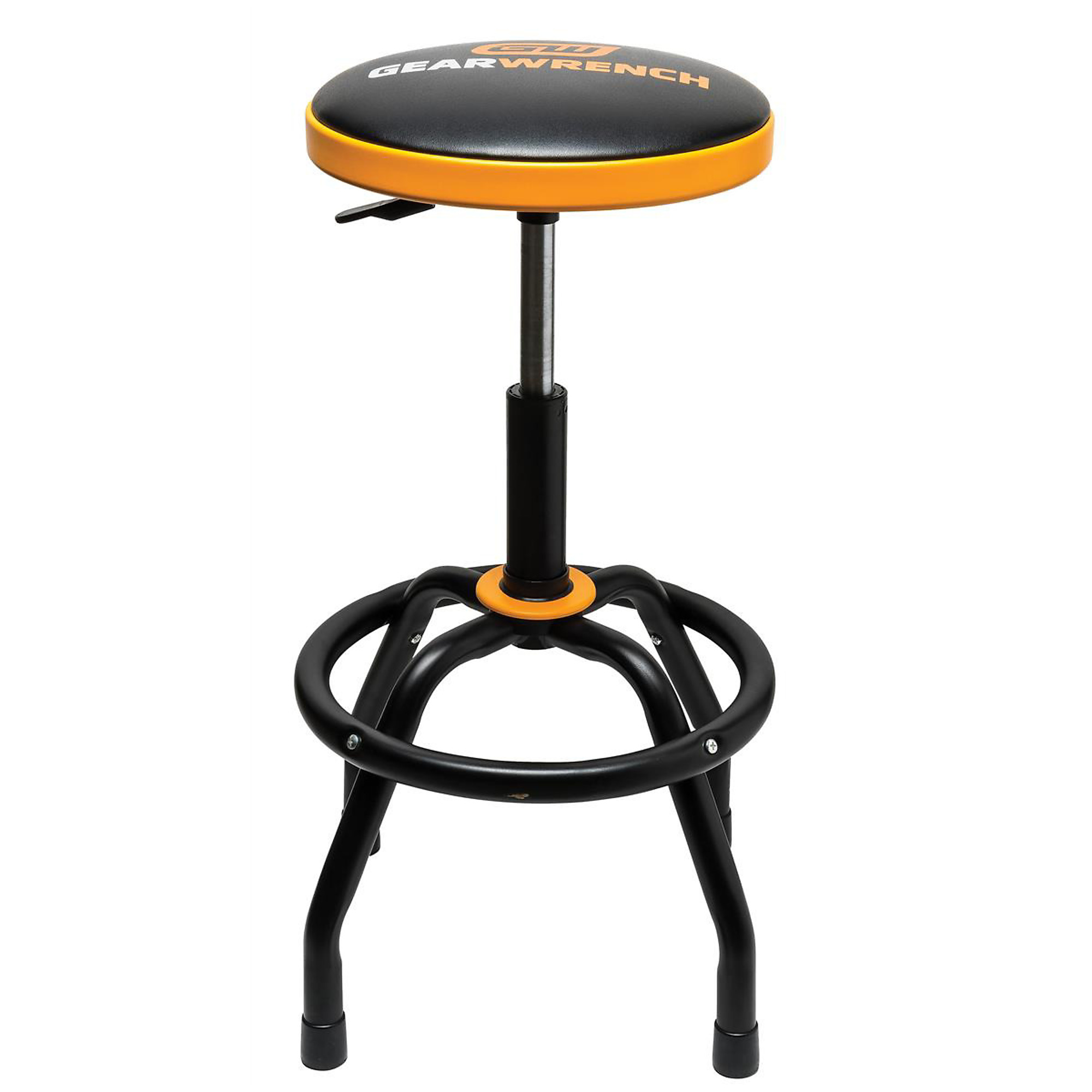 GearWrench Adjustable Height Swivel Shop Stool — 26in. to 31in., 225-Lb. Capacity, Solvent-Resistant Padded Seat, Model# KDT86992